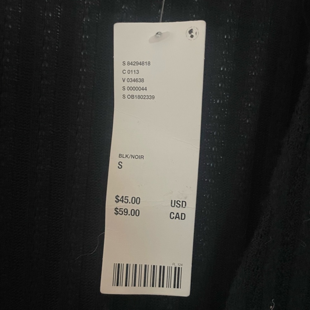 Urban Outfitters Black Tie-Front Knit Cardigan NWT - Picture 4 of 7
